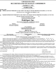 HubSpot Inc HubSpot Inc