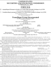 TransDigm Group Incorporated TransDigm Group Incorporated